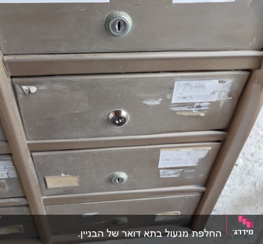 תיבות דואר עם מנעולים